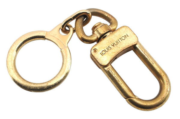 Authentic LOUIS VUITTON Charm Key Chain Anokre Gold M62694 LV 7610C