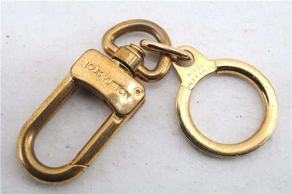 Authentic LOUIS VUITTON Charm Key Chain Anokre Gold M62694 LV 7610C