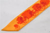 Authentic HERMES Twilly Scarf Carriage Pattern Silk Orange 7611C