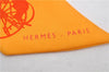 Authentic HERMES Twilly Scarf Carriage Pattern Silk Orange 7611C