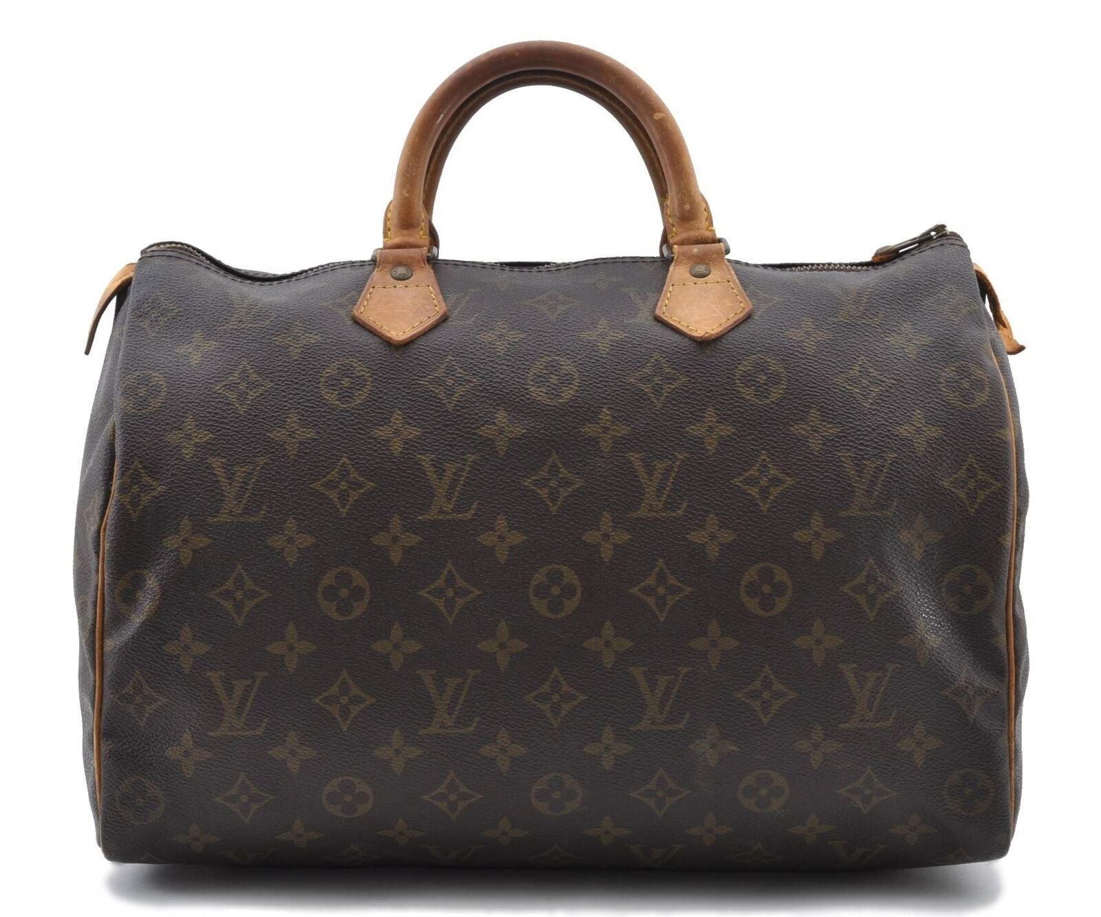 Authentic LOUIS VUITTON Monogram Speedy 35 Hand Bag M41524 LV 7612B