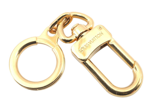 Authentic LOUIS VUITTON Charm Key Chain Anokre Gold M62694 LV 7614C