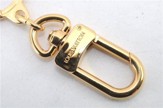 Authentic LOUIS VUITTON Charm Key Chain Anokre Gold M62694 LV 7614C