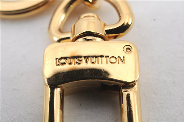 Authentic LOUIS VUITTON Charm Key Chain Anokre Gold M62694 LV 7614C