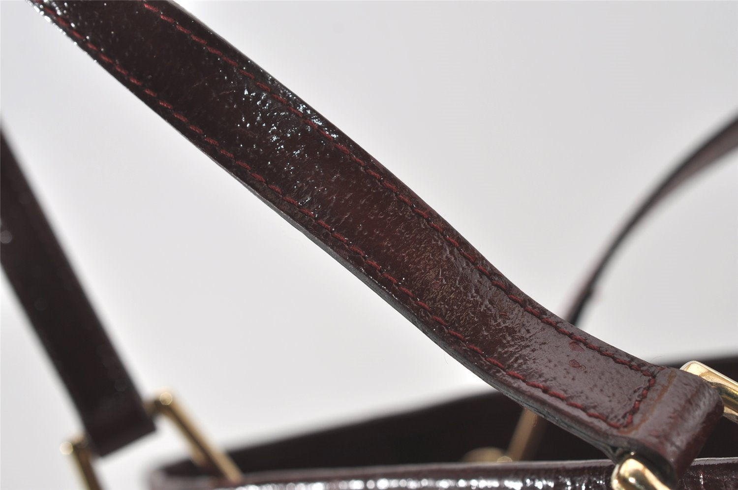 Authentic GUCCI Eclipse Shoulder Tote Bag GG Canvas Leather 120836 Brown 7615I