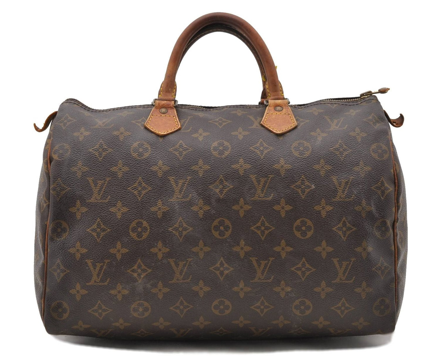 Authentic LOUIS VUITTON Monogram Speedy 35 Hand Bag M41524 LV 7622C