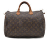 Authentic LOUIS VUITTON Monogram Speedy 35 Hand Bag M41524 LV 7622C