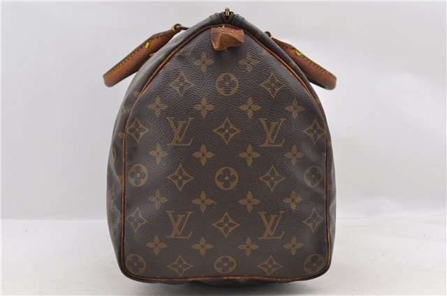 Authentic LOUIS VUITTON Monogram Speedy 35 Hand Bag M41524 LV 7622C