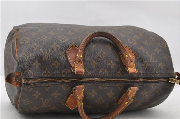 Authentic LOUIS VUITTON Monogram Speedy 35 Hand Bag M41524 LV 7622C