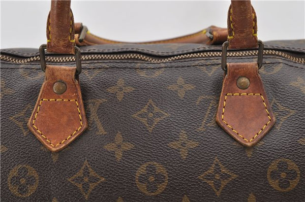 Authentic LOUIS VUITTON Monogram Speedy 35 Hand Bag M41524 LV 7622C