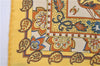 Auth HERMES Petit Carre 40 Scarf Handkerchief "Chasse en INDE" Silk Yellow 7622D