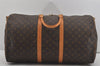 Authentic Louis Vuitton Monogram Keepall Bandouliere 55 M41414 Boston Bag 7622I