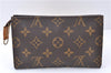 Authentic LOUIS VUITTON Monogram Pouch For Bucket PM LV 7623C