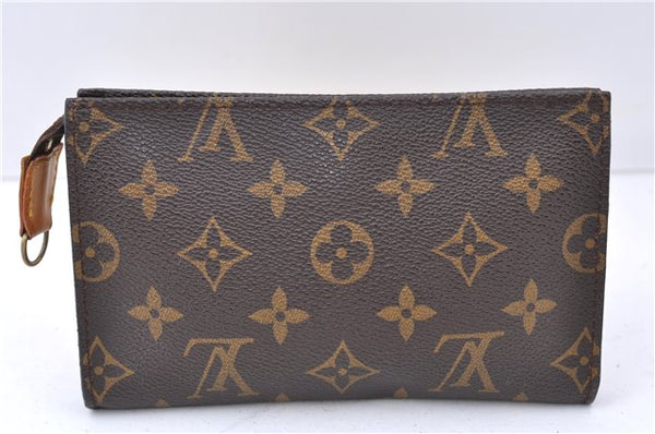 Authentic LOUIS VUITTON Monogram Pouch For Bucket PM LV 7623C