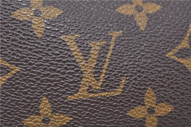 Authentic LOUIS VUITTON Monogram Pouch For Bucket PM LV 7623C