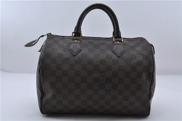 Authentic LOUIS VUITTON Damier Speedy 30 Hand Bag Purse N41364 LV 7624C