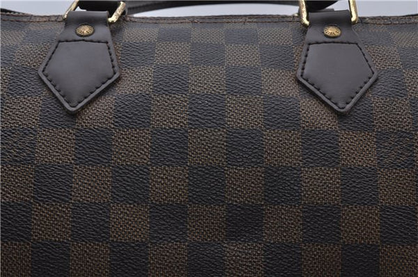 Authentic LOUIS VUITTON Damier Speedy 30 Hand Bag Purse N41364 LV 7624C