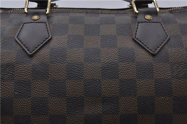 Authentic LOUIS VUITTON Damier Speedy 30 Hand Bag Purse N41364 LV 7624C