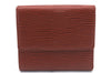 Louis Vuitton Epi Porte Monnaie Billets Cartes Credit Wallet M63488 Brown 7625D