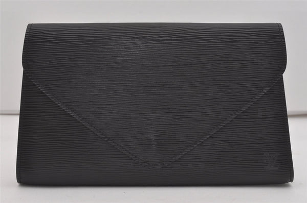 Authentic Louis Vuitton Epi Arts Deco Clutch Hand Bag Black M52632 LV 7626I