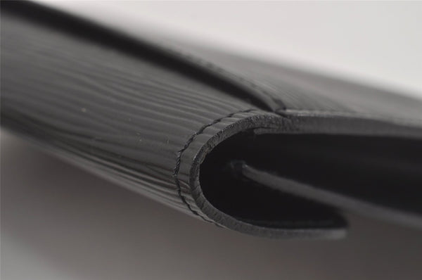 Authentic Louis Vuitton Epi Arts Deco Clutch Hand Bag Black M52632 LV 7626I