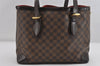 Authentic Louis Vuitton Damier Hampstead MM Shoulder Tote Bag N51204 LV 7627I