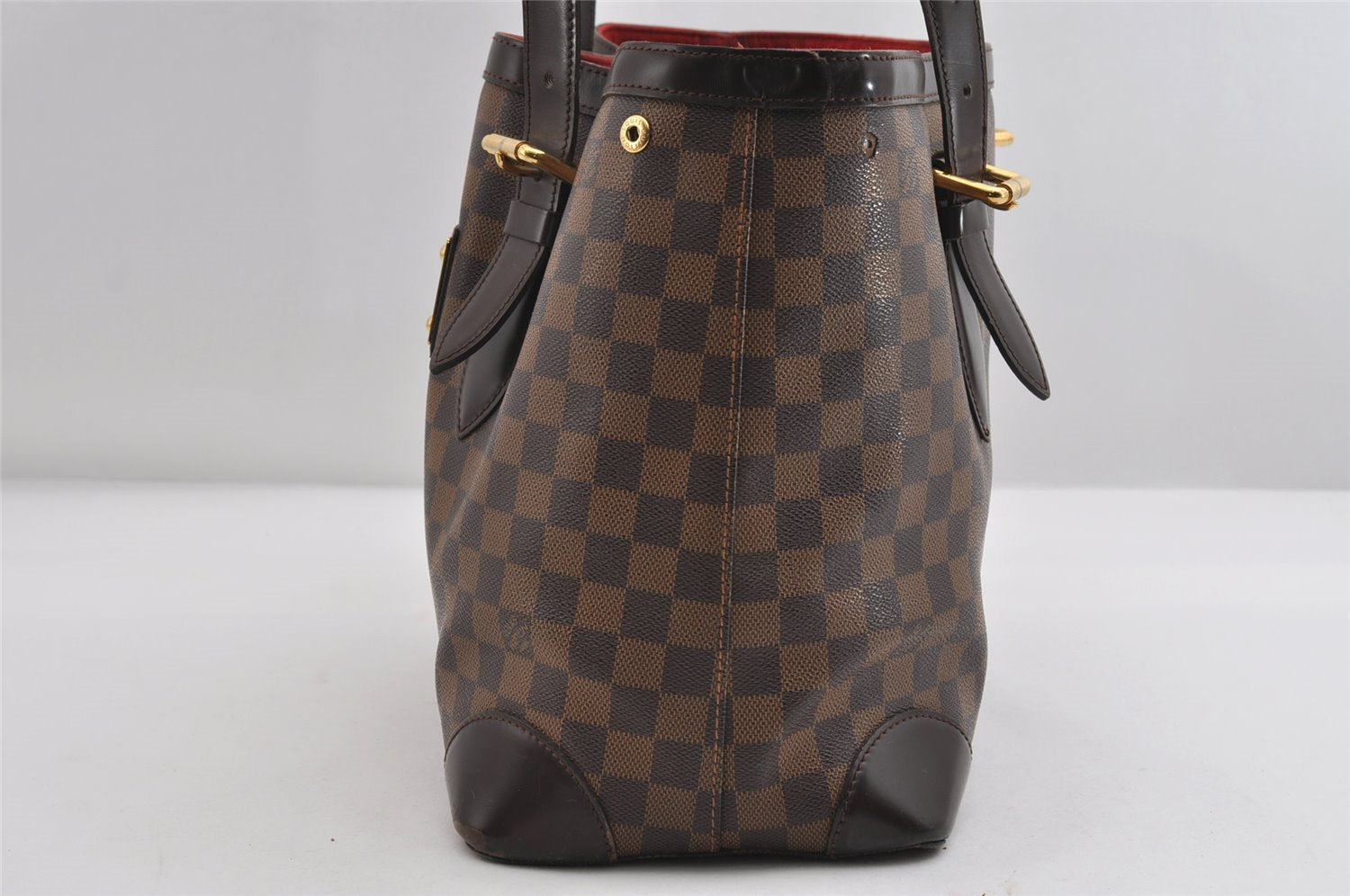 Authentic Louis Vuitton Damier Hampstead MM Shoulder Tote Bag N51204 LV 7627I