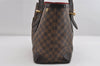 Authentic Louis Vuitton Damier Hampstead MM Shoulder Tote Bag N51204 LV 7627I