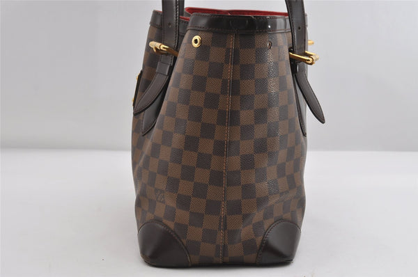 Authentic Louis Vuitton Damier Hampstead MM Shoulder Tote Bag N51204 LV 7627I