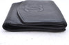 Authentic CHANEL Caviar Skin CoCo Mark Bifold Wallet Purse Black 7628D