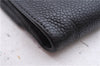 Authentic CHANEL Caviar Skin CoCo Mark Bifold Wallet Purse Black 7628D