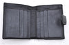 Authentic CHANEL Caviar Skin CoCo Mark Bifold Wallet Purse Black 7628D