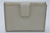 Authentic PRADA Saffiano Metal Leather Bifold Wallet Purse 1M0523 Ivory 7629D