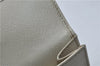 Authentic PRADA Saffiano Metal Leather Bifold Wallet Purse 1M0523 Ivory 7629D