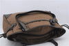 Authentic BURBERRY Vintage Nylon Leather Shoulder Tote Bag Brown 7631D