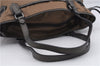 Authentic BURBERRY Vintage Nylon Leather Shoulder Tote Bag Brown 7631D