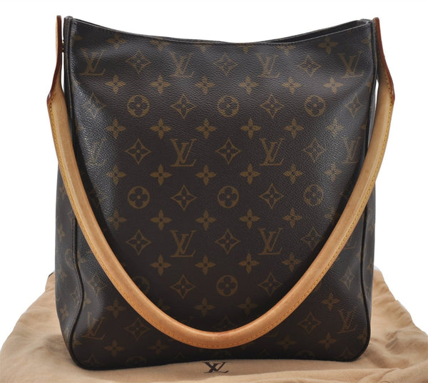 Authentic Louis Vuitton Monogram Looping GM Shoulder Bag M51145 LV 7635E
