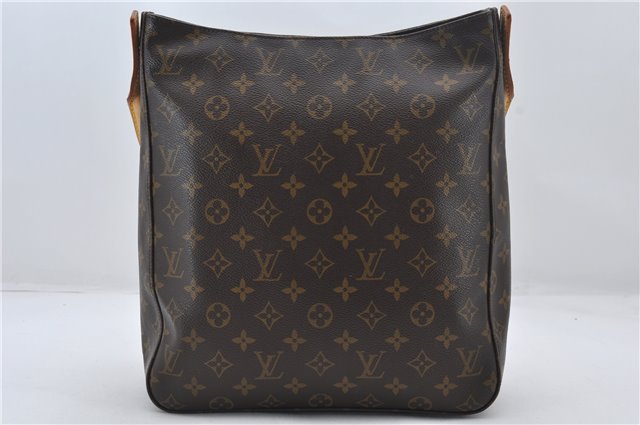 Authentic Louis Vuitton Monogram Looping GM Shoulder Bag M51145 LV 7635E