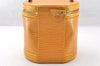 Authentic Louis Vuitton Epi Cannes Cosmetic Hand Bag Yellow M48039 LV 7635I