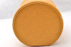 Authentic Louis Vuitton Epi Cannes Cosmetic Hand Bag Yellow M48039 LV 7635I