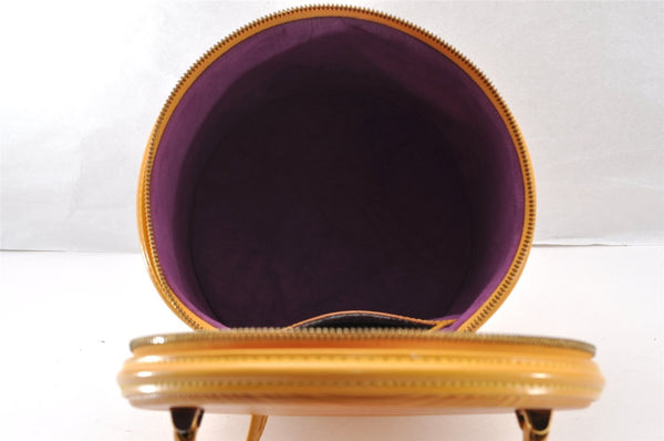 Authentic Louis Vuitton Epi Cannes Cosmetic Hand Bag Yellow M48039 LV 7635I