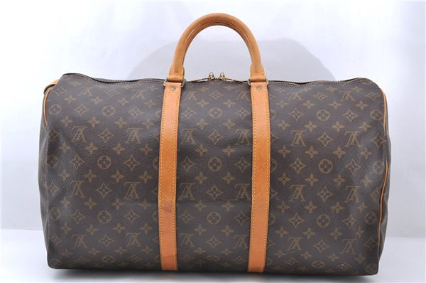 Authentic LOUIS VUITTON Monogram Keepall 50 Boston Bag M41426 LV 7636C