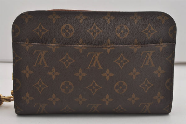 Authentic Louis Vuitton Monogram Orsay Clutch Hand Bag Purse M51790 LV 7637I