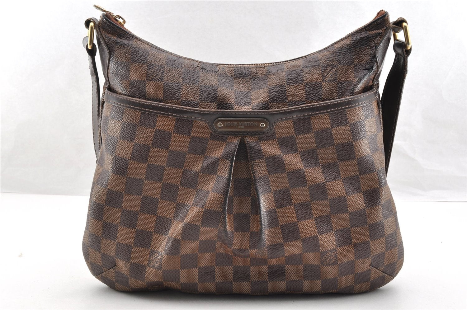Authentic Louis Vuitton Damier Bloomsbury PM Shoulder Bag N42251 Junk LV 7638I