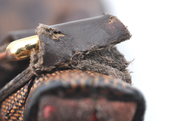 Authentic Louis Vuitton Damier Bloomsbury PM Shoulder Bag N42251 Junk LV 7638I