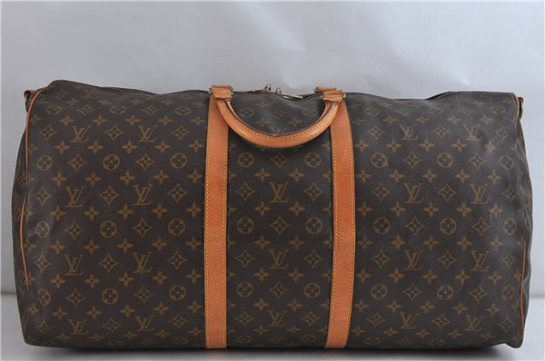 Auth LOUIS VUITTON Monogram Keepall Bandouliere 60 Boston Bag M41412 LV 7639C