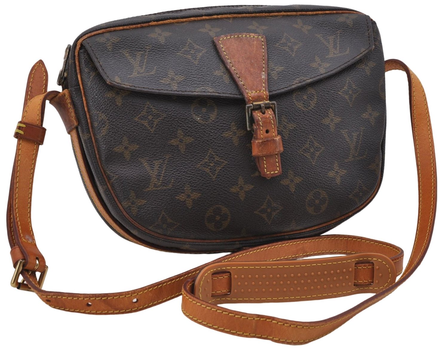 Auth Louis Vuitton Monogram Jeune Fille MM Shoulder Cross Bag M51226 LV 7639D