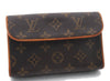 Auth LOUIS VUITTON Monogram Pochette Florentine Pouch Clutch Bag M51855 LV 7640C