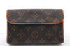 Auth LOUIS VUITTON Monogram Pochette Florentine Pouch Clutch Bag M51855 LV 7640C