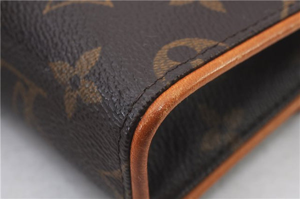 Auth LOUIS VUITTON Monogram Pochette Florentine Pouch Clutch Bag M51855 LV 7640C